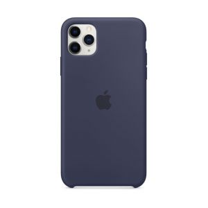 Apple Coque iPhone 11 Pro Max Silicone Bleu nuit