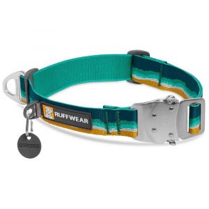 Ruffwear Top Rope Dog Collar, Reflective Collar with Metal Buckle for Everyday Use, Seafoam, 20"-26