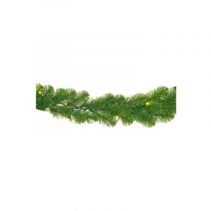 House of Seasons Guirlande de pin LED EDM - esprit de Noël - 140 branches - 20 ampoules LED - 2,7m - 72152