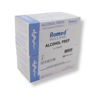 Romed Alkoholtupfer 30 mm, 2-lagig