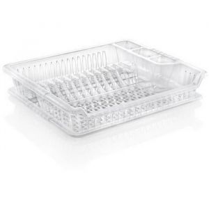S&egrave;che-vaisselle - 5457 - Transparent - Plastique solide - Dimensions 455x375x85 cm