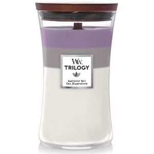 Woodwick Trilogy Amethyst Sky bougie parfum&eacute;e 609,5 g