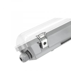 Silamp Kit de Réglette led IP65 + Tube Néon led 150cm T8 22W - Blanc Froid 6000K - 8000K - Blanc Froid 6000K - 8000K