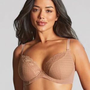 Soutien-gorge plongeant beige