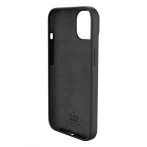 Puro Coque et étui téléphone mobile Coque Silicon Icon IP14 Plus Noir