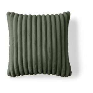 Sierra - coussin - en fausse fourrure côtelé - 50x50 cm - Vert