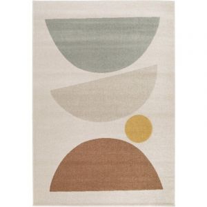 The Deco Factory Tapis Moderne Abstrait Gris Beige 133x195