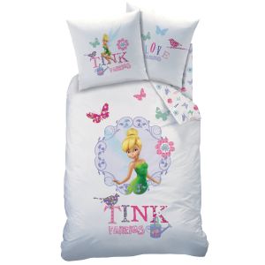 Cti Fée Clochette Tink - Housse de couette et taie (140 x 200 cm)