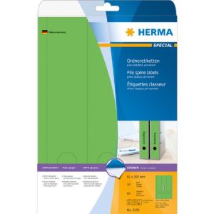 Image de Herma 60 étiquettes Superprint pour classeur 61 x 297 mm