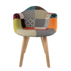 Image de Fauteuil scandinave Patchwork