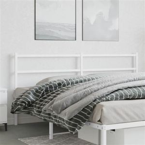 VidaXL Tête de lit métal blanc 180 cm