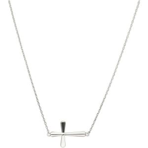 Image de Collier Argenté Croix Arrondie