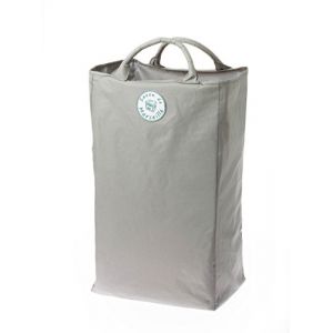 Spirella 40.07298 SDM Sac à Linge Gris/Kiwi 31,5 x 23 x 53,5 cm