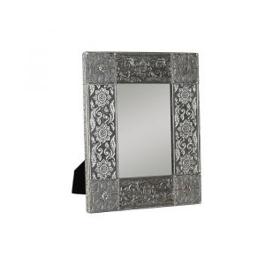 cadre photo 20 x 1 x 25 cm champagne bois aluminium indien