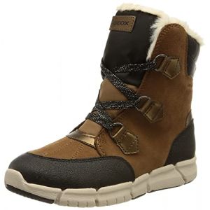 Geox J FLEXYPER Girl B AB, Botte de Neige, Whisky/Black, 36 EU