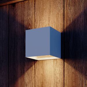 Calex Volterra, applique d'ext&eacute;rieur LED &agrave; d&eacute;tecteur de mouvement, blanc, IP44