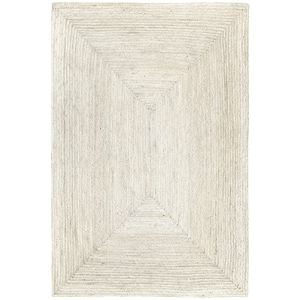 Image de HAMID - Tapis Jute Naturel Alhambra, Tapis en Jute Couleur Ivoire, Tapis 100% Fibre de Jute, Tissé à la Main, Tapis de Salon, Couloir, Chambre, (200x300cm)