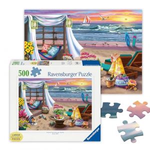Ravensburger Puzzle 500 pi&egrave;ces Format Large - Soir&eacute;e sur la Plage - Adultes et Enfants d&egrave;s 12 Ans - Puzzle de qualit&eacute; sup&eacute;rieure - 16792
