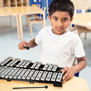 Coast Hand Percussion Bell Play Xylofone with Mallet Tag Bag 30 Notes