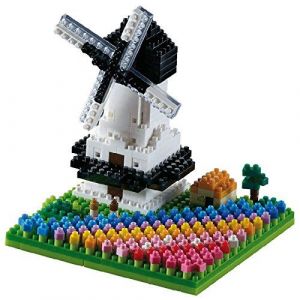 Brixies 410144 - Moulin à vent avec tulipes 3D-Motif