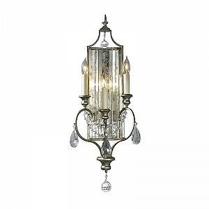 Feiss Applique Murale Gianna 3x60W - Argent dor&eacute; - fegianna3w