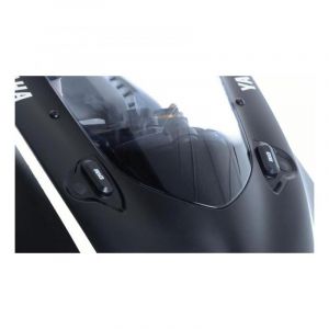 R&G Caches orifices rétroviseurs Racing noir Yamaha YZF-R6 17-18