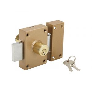 Verrou double cylindre, 40 mm - Diam 23 - 5 goupilles - bronze