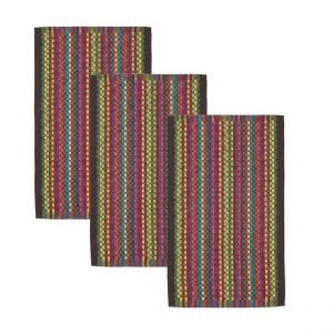 Lot de 3 ou de 6 Essuie-mains 50x80 AIGNAN - multicolore