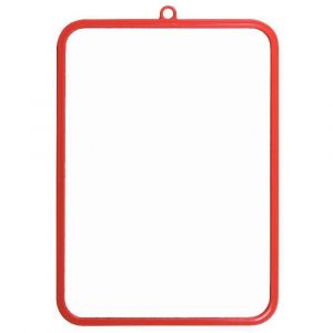 Velleda Ardoise cartonnée 19 x 26 cm blanche et une face quadrillée 10x10cm - Cadre plastique couleur - Lot de 11