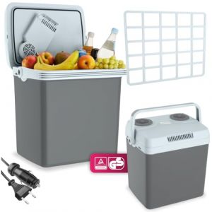TecTake MINI-BAR - Mini frigo pour boissons et de chauffage électrique avec poignée de transport mode ECO disponible - 25 litres