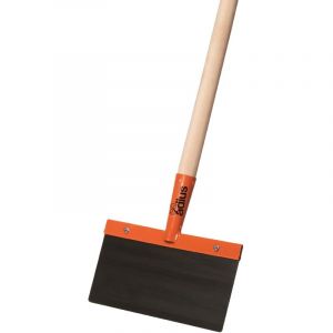 Kerbl Grattoir de 30 cm de large avec manche, grattoir en acier ressort de 1 mm d'epaisseur
