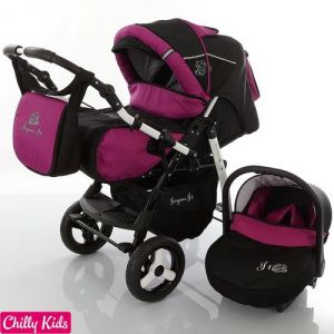 Image de Lux4kids Jaguar J1 - Poussette canne combinée avec nacelle et siège auto cosy