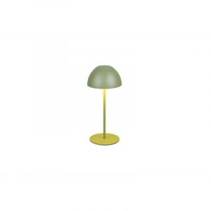 Trio Reality Leuchten R55601115 Ortiz Lampe de table d'extérieur à LED en plastique vert avec batterie 2 W On/Off Touch