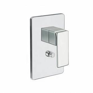 Cristina Ondyna Fa&ccedil;ade mitigeur en laiton pour douche 2 sorties chrome QUADRI QS68951
