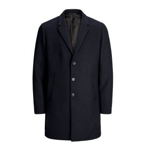 Jack & Jones JJEMOULDER Wool Coat STS Manteau, Bleu Marine, L Homme