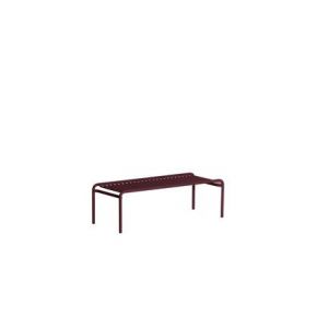 Petite friture Table basse Week-End / Large - 127 x 51 cm rouge en métal