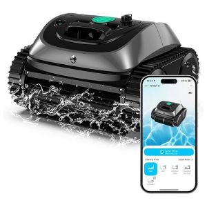 Robot de Piscine Sans Fil Wybot C1 Nettoyage Automatique du Fond, des Parois et Ligne d'Eau avec Application Mobile