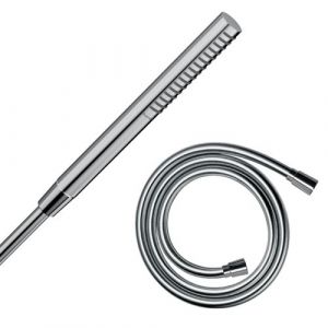 Hansgrohe Pommeau de douche Pulsify s 100 EcoSmart chromé + flexible de douche 2 m Isiflex chromé - Chromé