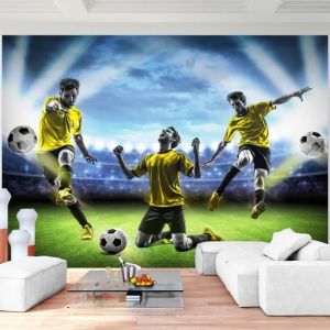 Runa art Papier Peint Intissé Tapisserie Football 352x250 cm (8,8 M2) - 8 Bandes Faciles à Coller 9049011a