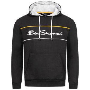 Ben Sherman Two Colour Panel Hommes Sweat &agrave; capuche 0067811-NOIR