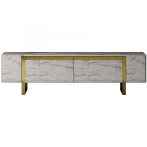 UB DESIGN Asir Group Llc - Meuble tv en aggloméré et métal Yildiz