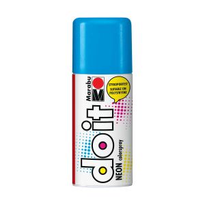 Marabu Bombe de peinture - Do it Néon Colorspray - Bleu Néon Fluo - 150 ml