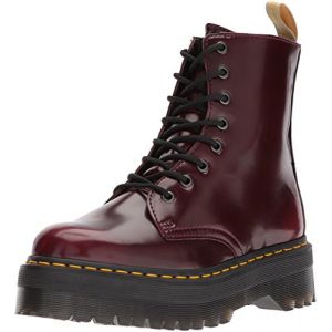 Dr. Martens Vegan Jadon II 8 Eye Cambridge Brush Cherry Red 41