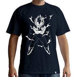 Abystyle DRAGON BALL - T-Shirt DBZ/Vegeta Homme Black (S) [ML] [TShirt]