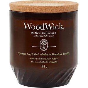 Woodwick ReNew Tomato Leaf & Basil Duftkerze