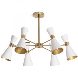 Plafonnier Aluminium 6 Spots Jigger Blanc