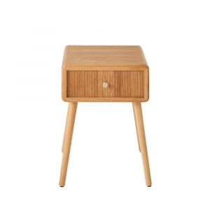 Calicosy Chevet 1 tiroir avec façades lamellées H52 cm - ava