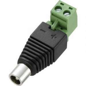 Conrad Components Fiche d'alimentation DC Femelle droit 716331 Ø extérieur 5.5 mm Ø intérieur 5.5 mm 1 pc(s)