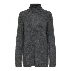 Pull Long Col Roul&eacute; Maille Poignets Cotel&eacute;s Femme Jdy