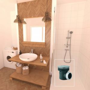 Valentin Bonde de douche pour receveur diam.60 sortie horizontal D40